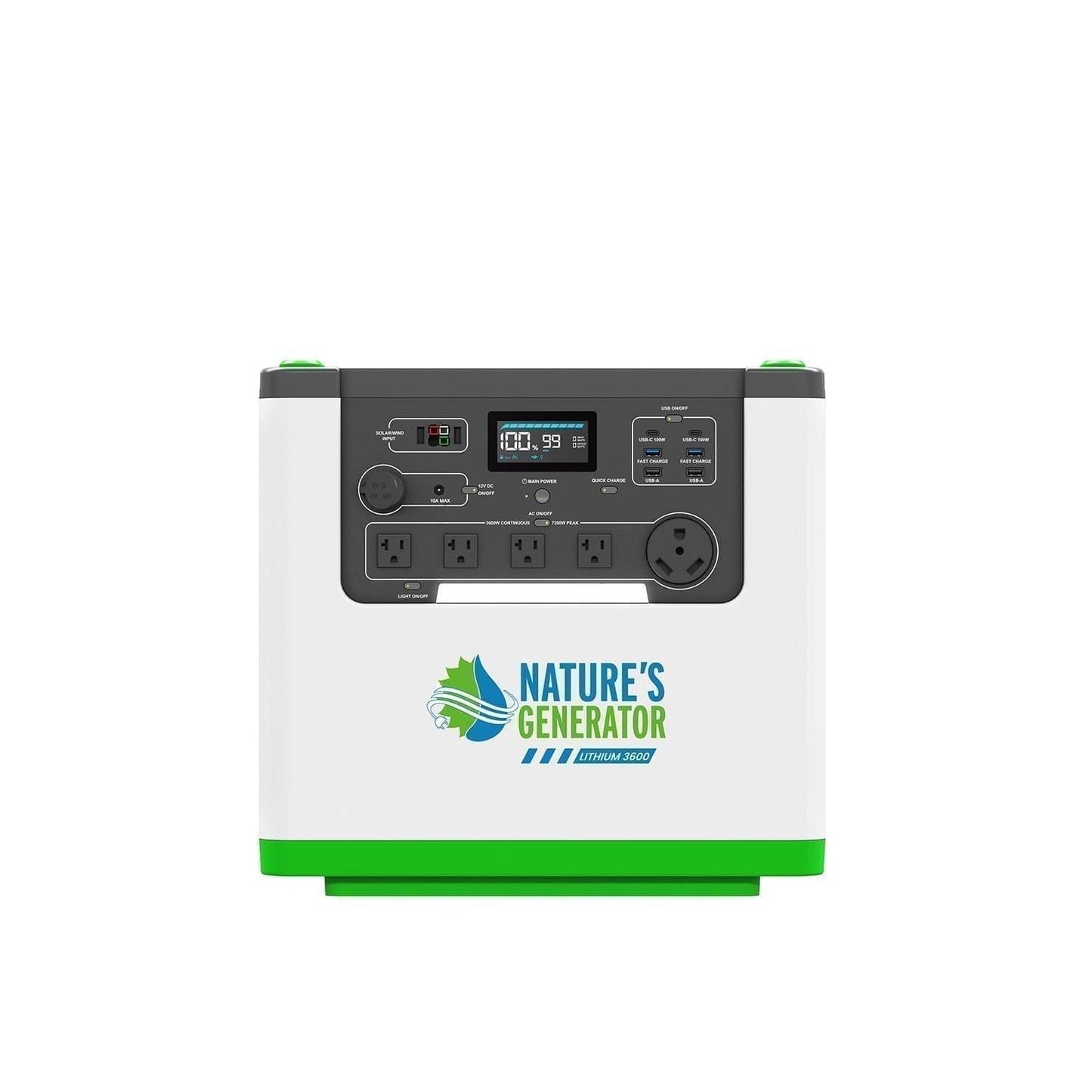 Nature’s Generator Lithium 3600 Solar Generator – Expandable Off-Grid Power System