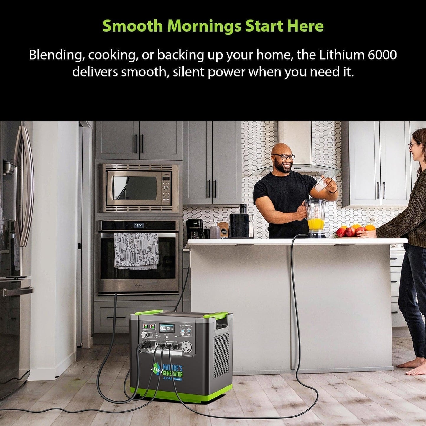 Nature’s Generator Lithium 6000 Series – 6000W Solar Generator Kits with Folding or Rigid Panels