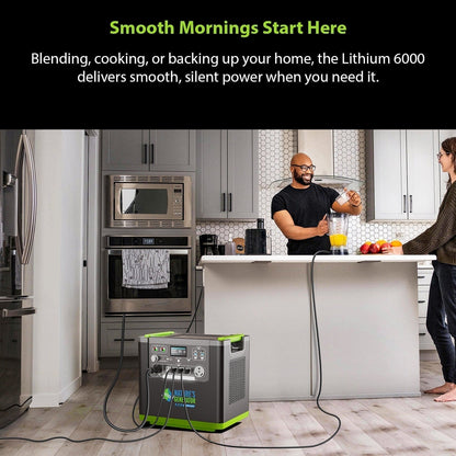 Nature’s Generator Lithium 6000 Series – 6000W Solar Generator Kits with Folding or Rigid Panels