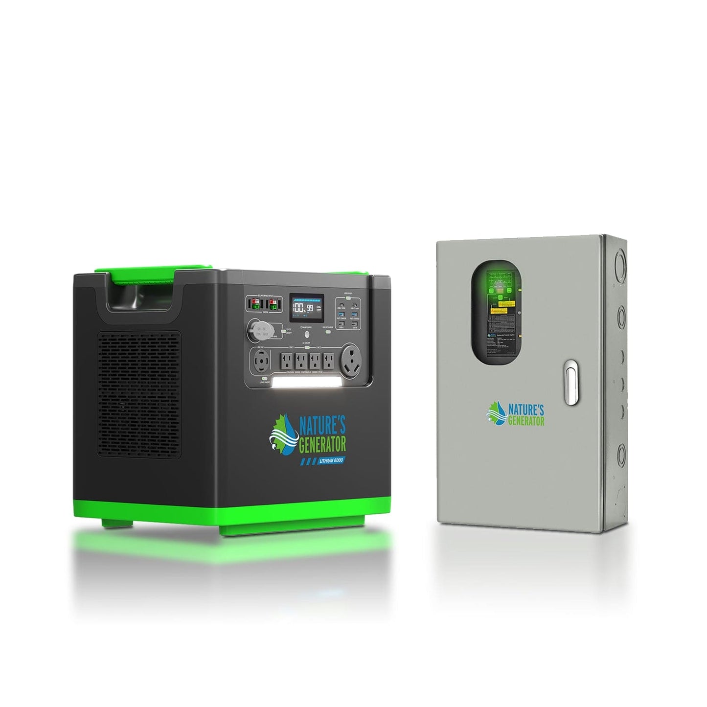 Nature’s Generator Lithium 6000 with Transfer Switch – Backup Power System