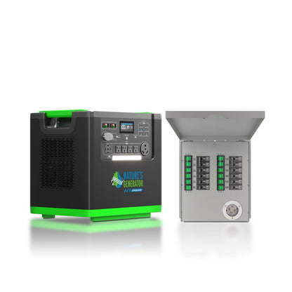 Nature’s Generator Lithium 6000 with Transfer Switch – Backup Power System