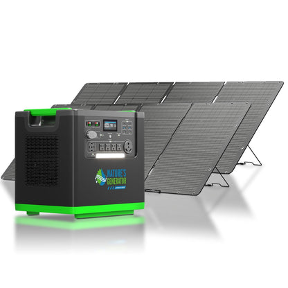 Nature’s Generator Lithium 6000 Series – 6000W Solar Generator Kits with Folding or Rigid Panels