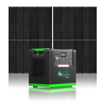 Nature’s Generator Lithium 6000 Series – 6000W Solar Generator Kits with Folding or Rigid Panels