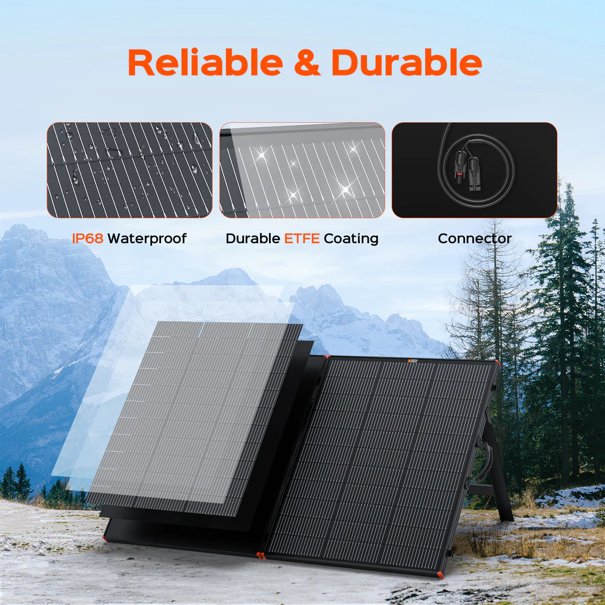 Rich Solar MEGA 200W Portable Briefcase Solar Panel Kit – 12V Monocrystalline, Foldable with Kickstand