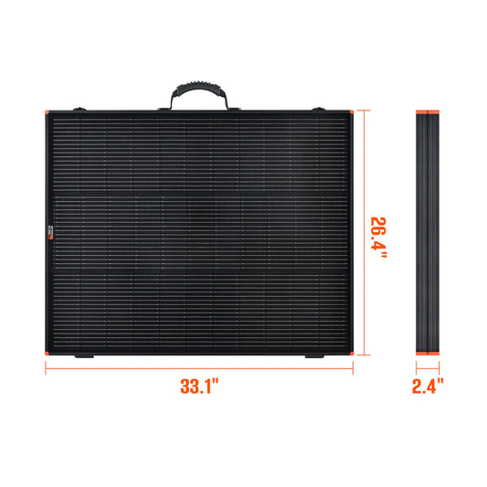 Rich Solar MEGA 200W Portable Briefcase Charging Kit – Premium 12V Solar Panel for Generators, Vans, Campers