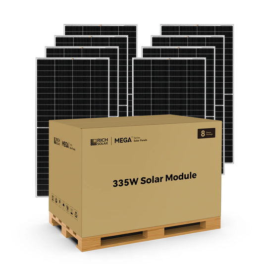 Rich Solar MEGA 335 PRO 335W 24V Solar Panel Pallet for Residential & Commercial Use
