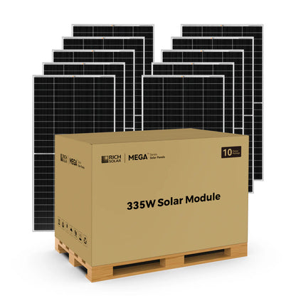 Rich Solar MEGA 335 PRO 335W 24V Solar Panel Pallet for Residential & Commercial Use