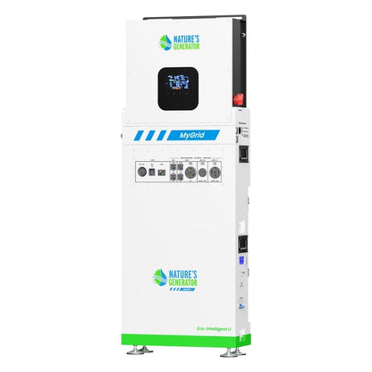 Nature’s Generator MyGrid 10K Series – 10KW Whole Home Battery Backup Systems with Solar Battery Options