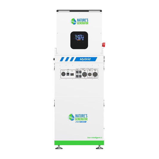Nature’s Generator MyGrid 10K Series – 10KW Whole Home Battery Backup Systems with Solar Battery Options