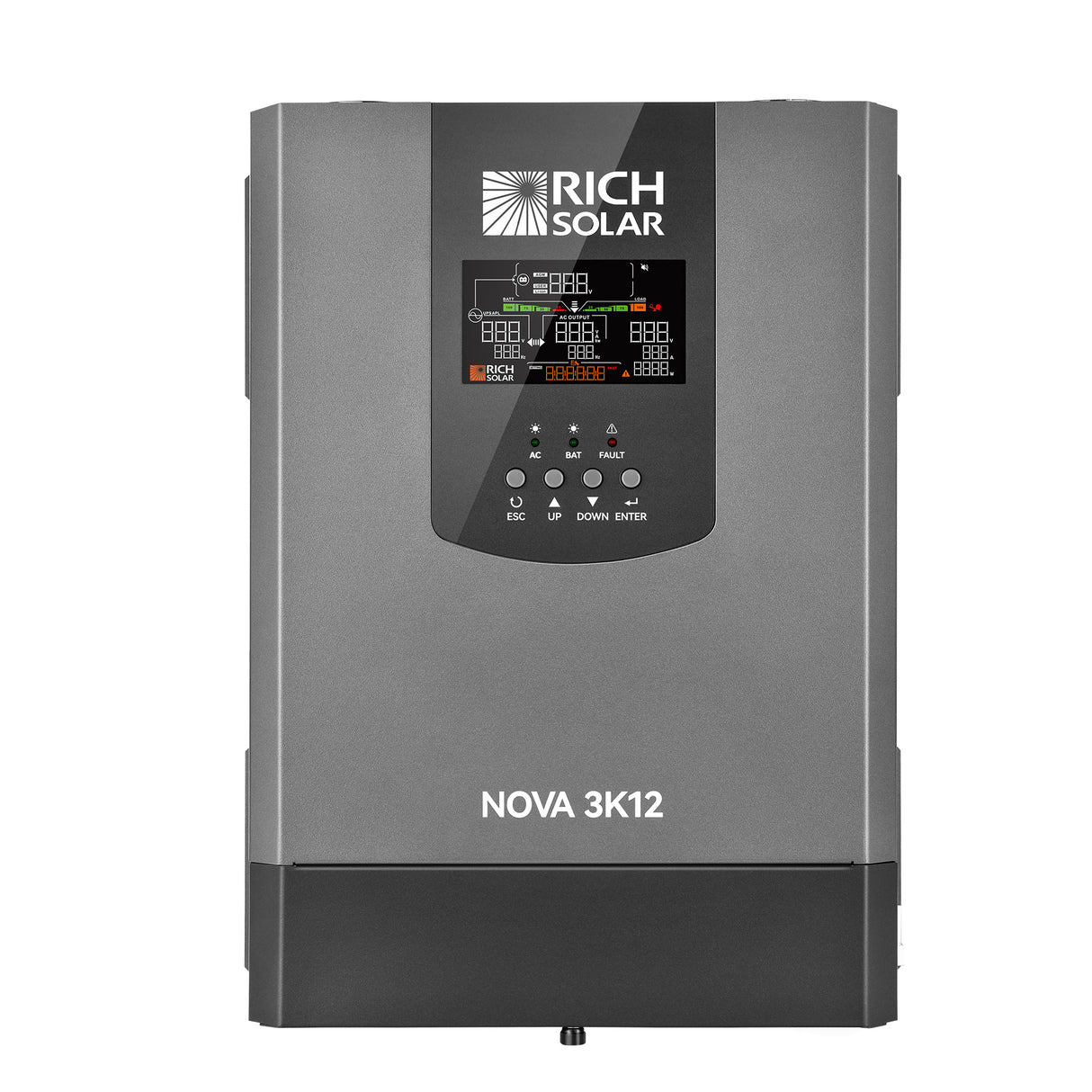 NOVA 2K12 Pure Sine Wave Inverter – 2000W 12V Off-Grid Power with Built-In Transfer Switch