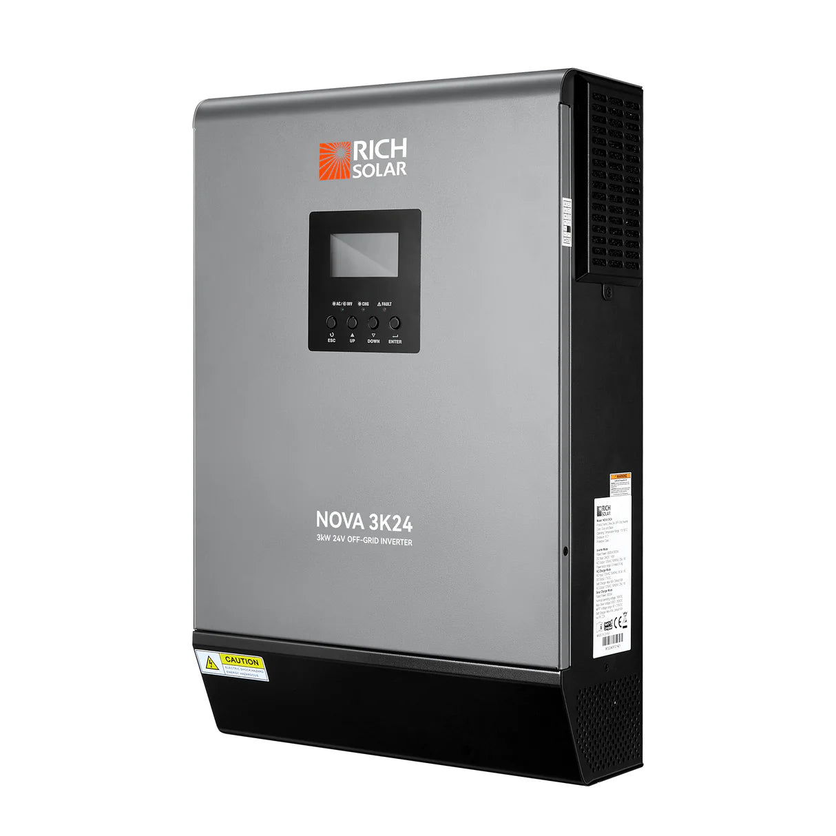NOVA MAX 3K Hybrid Inverter – 3000W 24V Off-Grid Solar Inverter for RVs, Trailers, Boats, and Overlanders