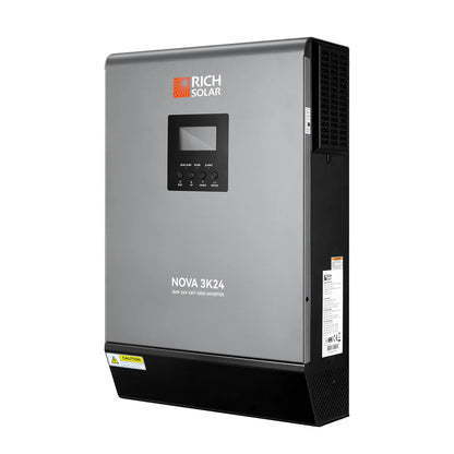 NOVA MAX 3K Hybrid Inverter – 3000W 24V Off-Grid Solar Inverter for RVs, Trailers, Boats, and Overlanders