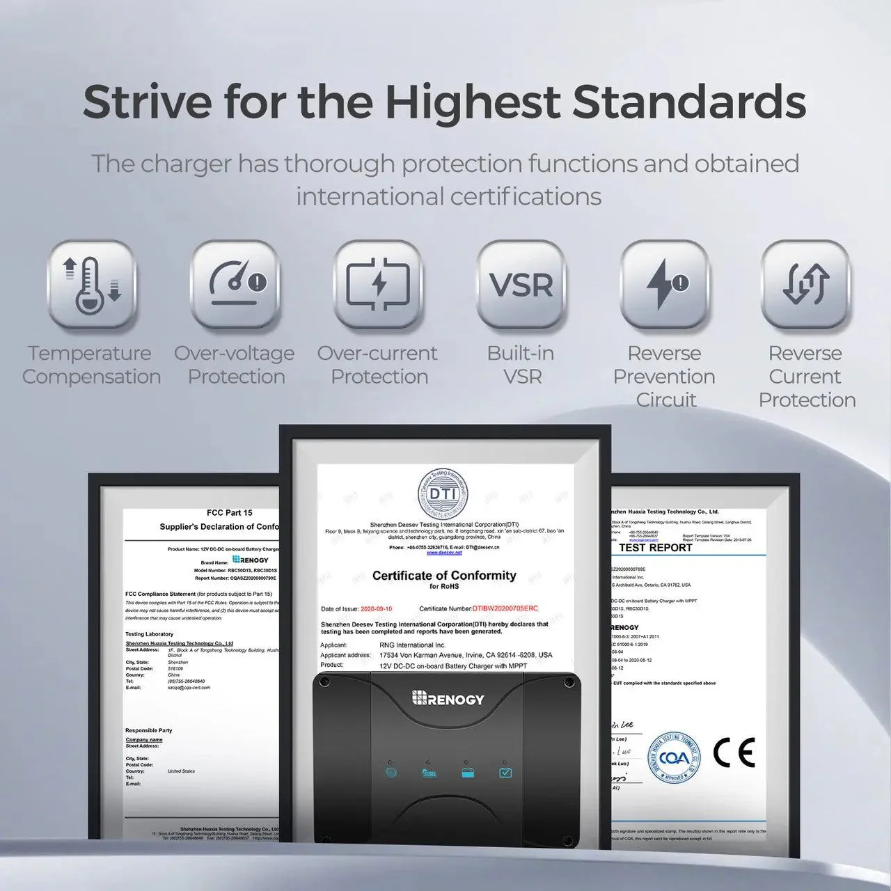 Renogy DCC50S 12V 30A/50A DC-DC On-Board Battery Charger with MPPT and Renogy ONE Core