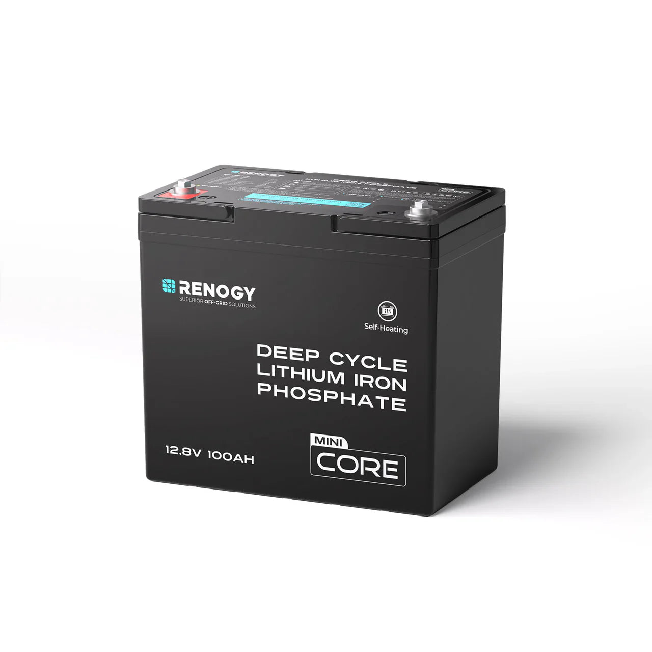 Renogy Core Mini 100Ah LiFePO4 Battery – 12V DuoHeat Tech with Bluetooth