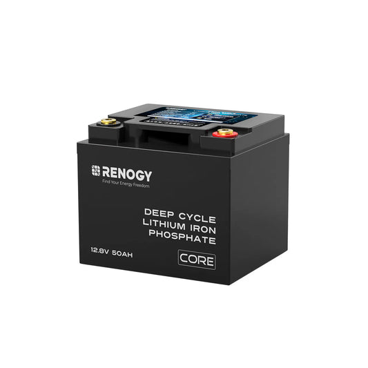 Renogy Core 50Ah LiFePO4 Battery – 12V Deep Cycle with Smart BMS