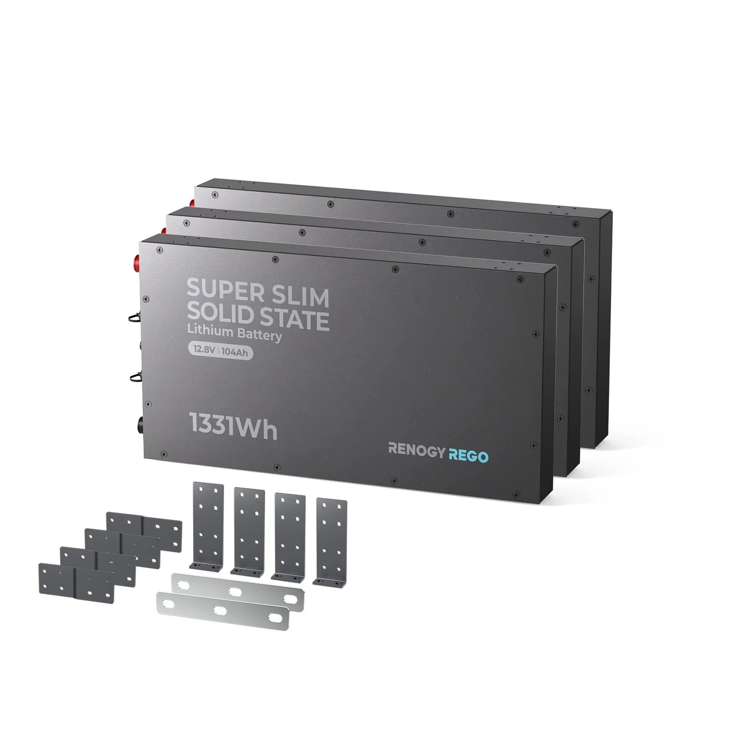 Renogy REGO 104Ah Solid State LiFePO4 Battery – 12V Super Slim Deep Cycle