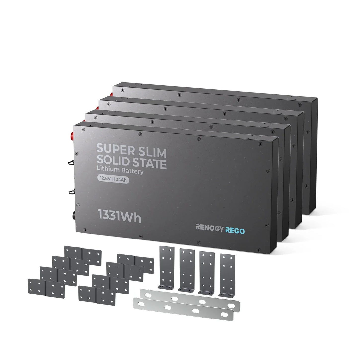 Renogy REGO 104Ah Solid State LiFePO4 Battery – 12V Super Slim Deep Cycle