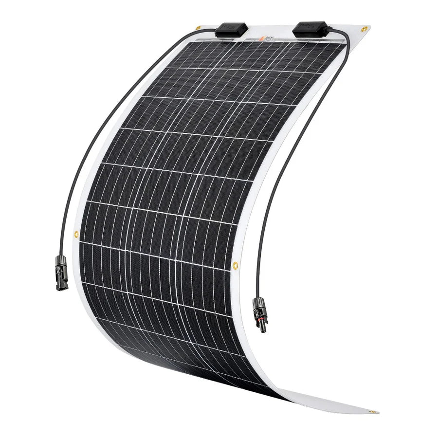 Rich Solar MEGA 100W FLEX Flexible Solar Panel – Lightweight 12V Monocrystalline for Vans, Boats, Trailers
