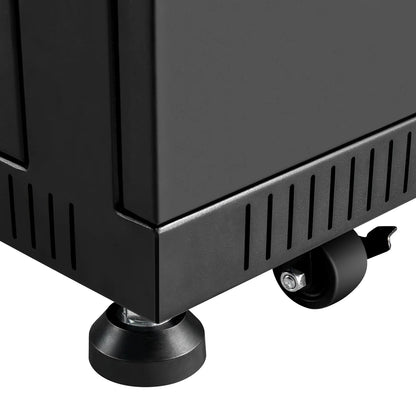Battery Server Rack for ALPHA 5 PRO – 6-Slot Enclosed Cabinet with Wheels and 600A Bus Bar Covers