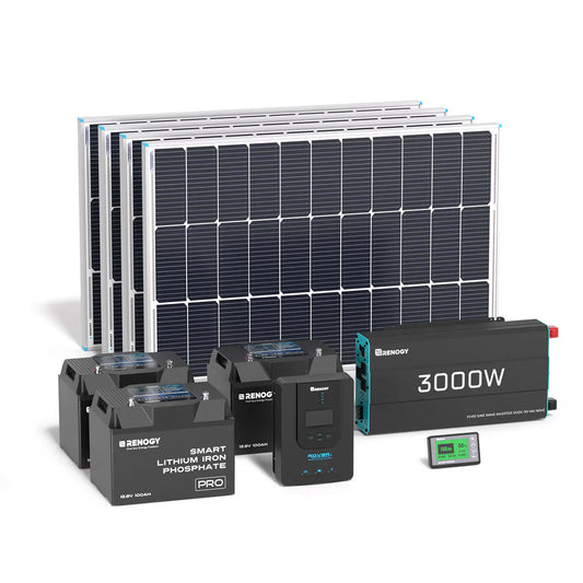Renogy 400W Complete Solar Kit – 12V System for Workshop & Shed