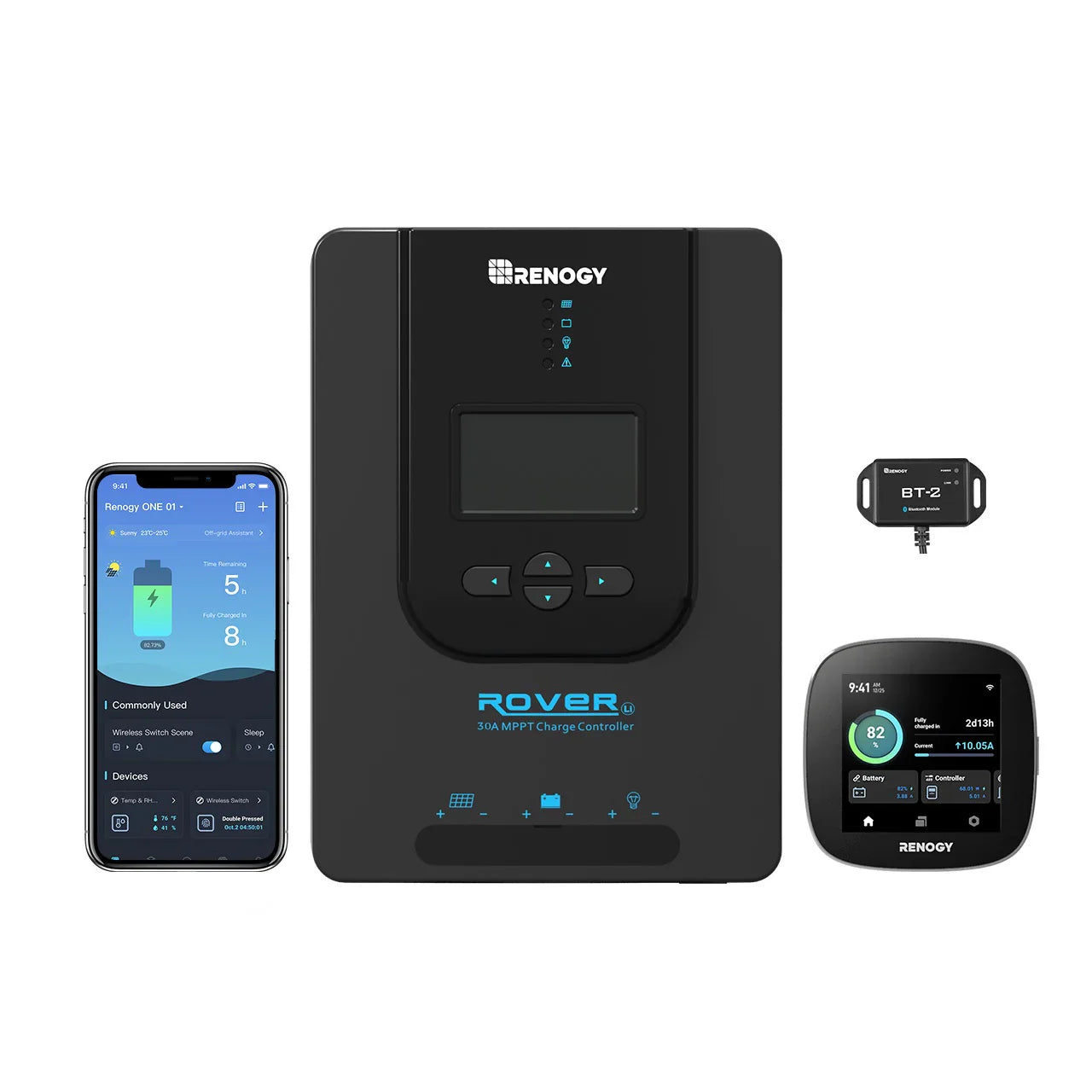 Renogy Rover Li 30 Amp MPPT Solar Charge Controller – 12V/24V