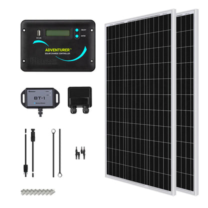 Renogy Essential Kit – 200W N-Type Solar RV Kit, 12V System