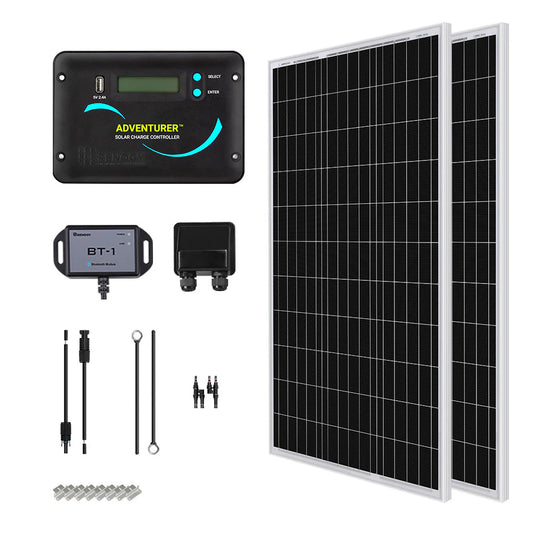 Renogy Essential Kit – 200W N-Type Solar RV Kit, 12V System