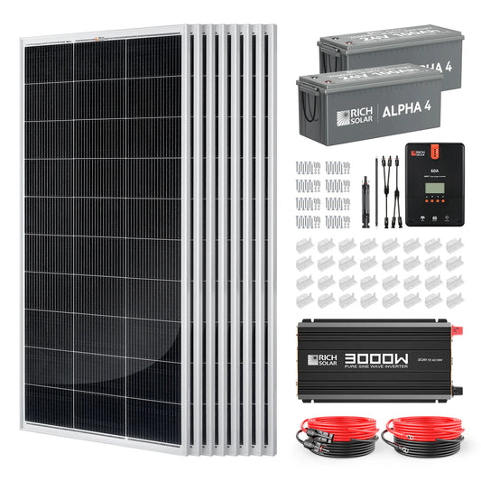 1600-Watt Complete Solar Kit – Off-Grid Charging with 60A MPPT Controller