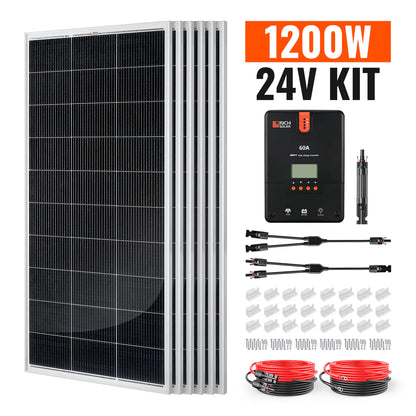1200-Watt Solar Kit – Off-Grid Charging with 60A MPPT Controller