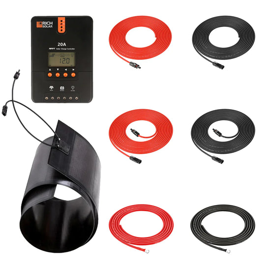 160W Flexible Solar Panel Kit with 20A MPPT Controller for RV & Off‑Grid