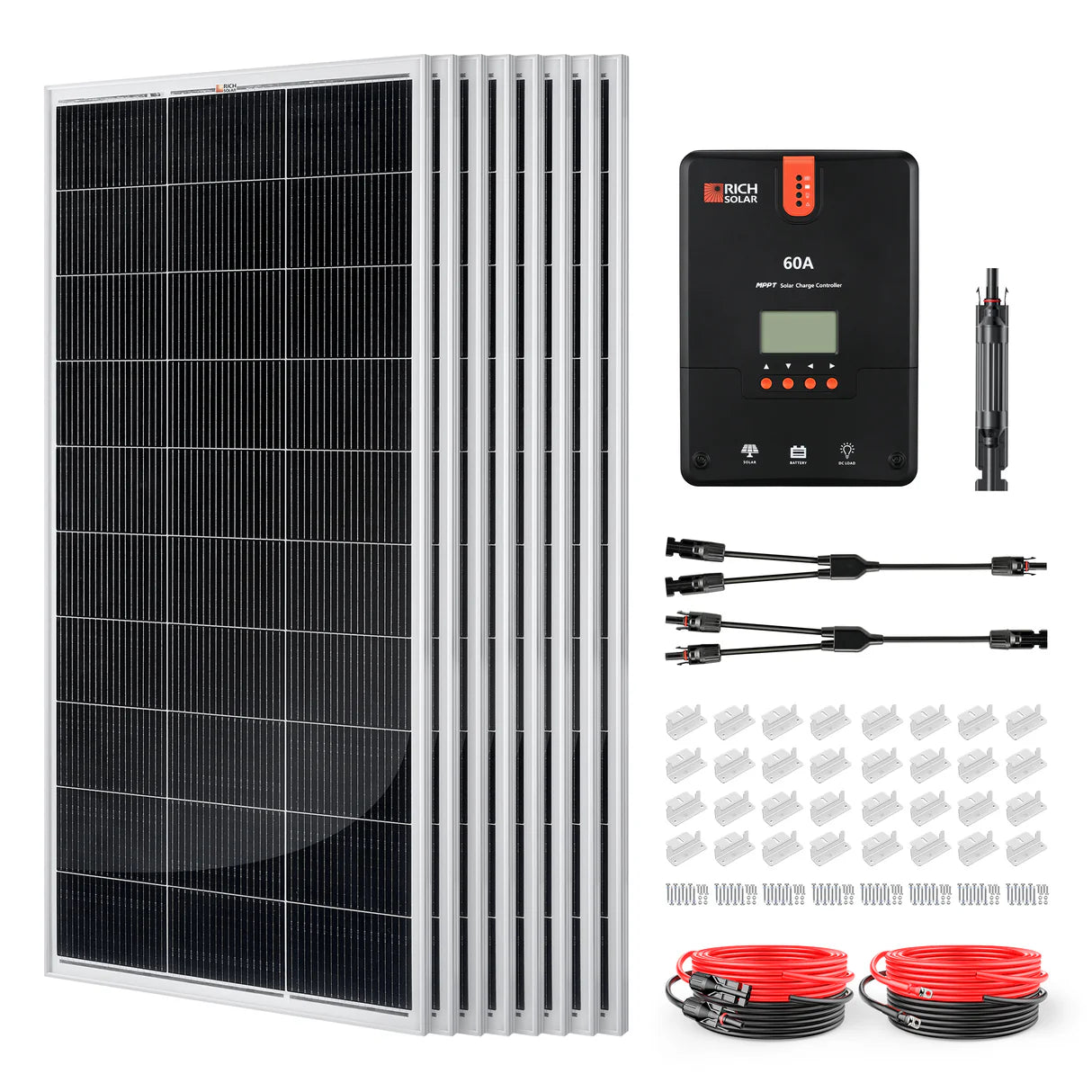 1600-Watt Solar Kit – Off-Grid Charging with 60A MPPT Controller