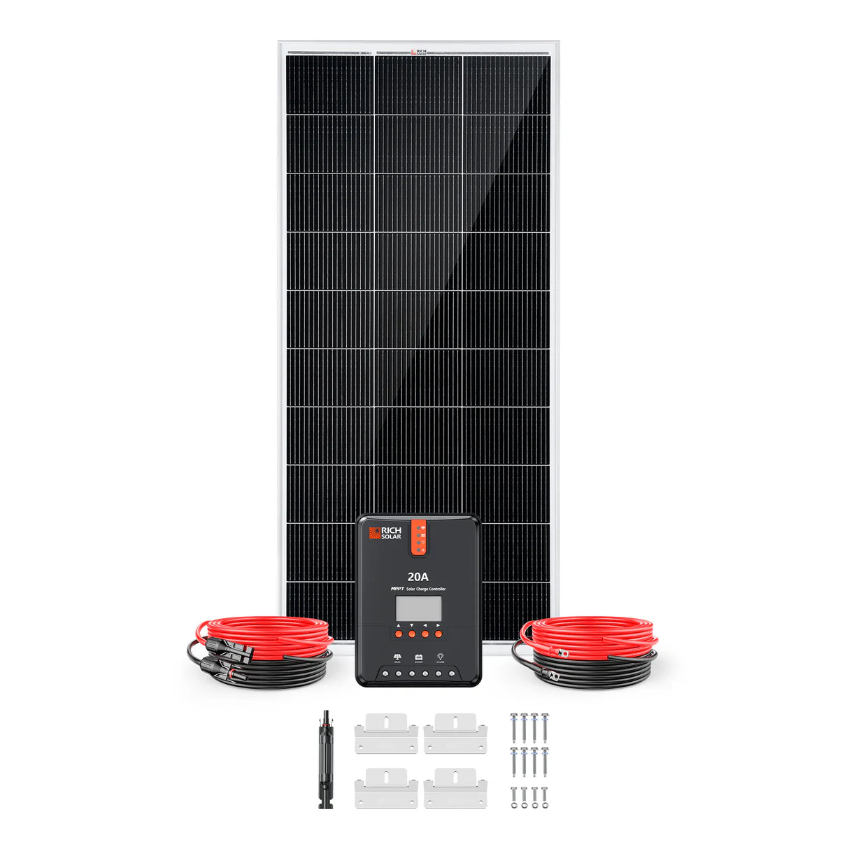 200 Watt Solar Kit – Off-Grid Charging with 20A MPPT Controller