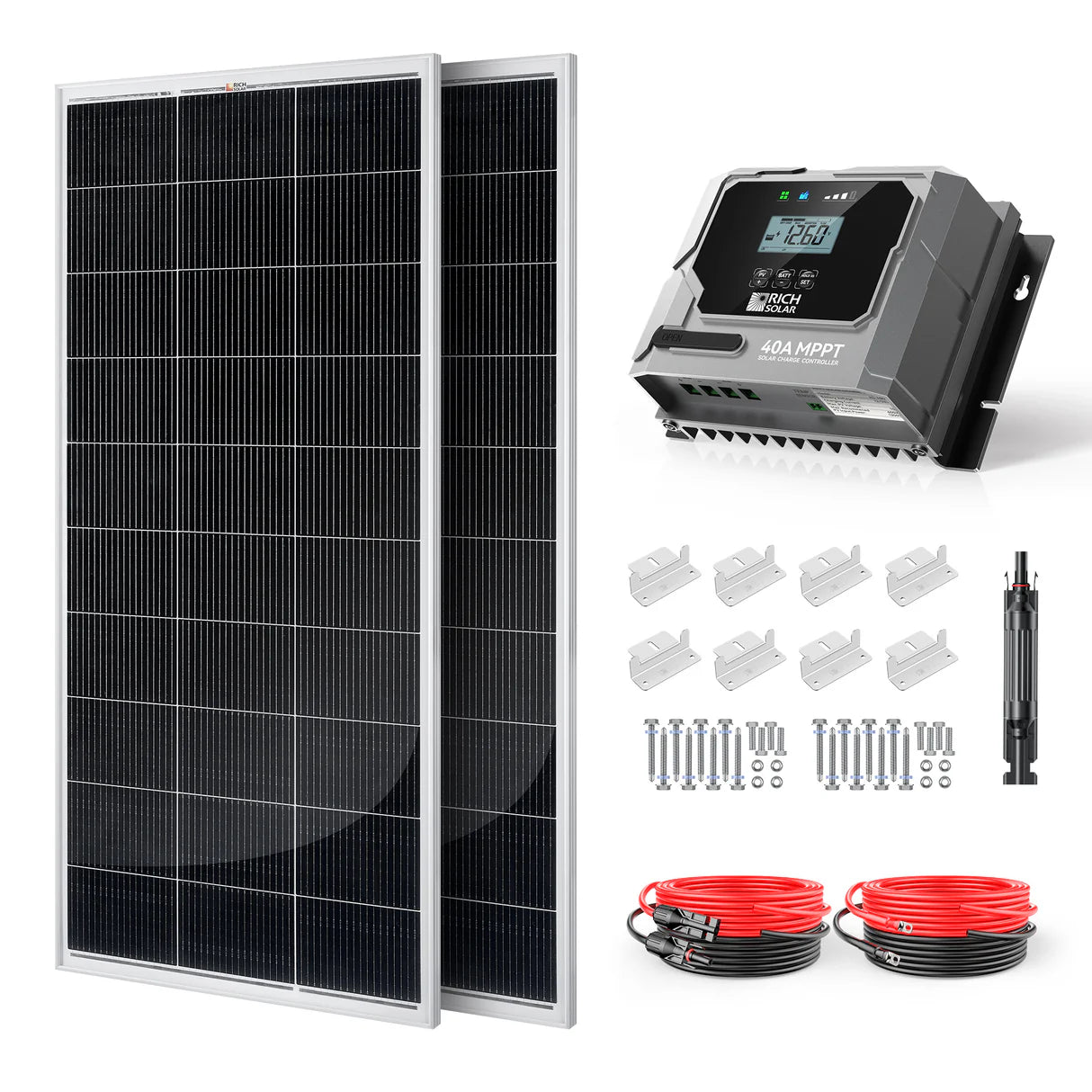 400-Watt Solar Kit – Off-Grid Charging with 40A MPPT Controller
