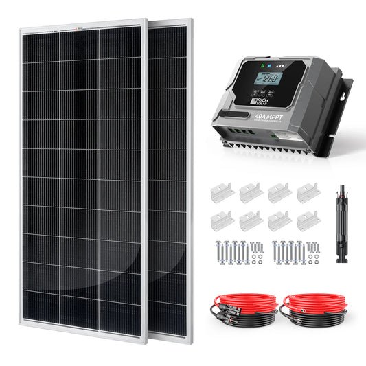 400-Watt Solar Kit – Off-Grid Charging with 40A MPPT Controller