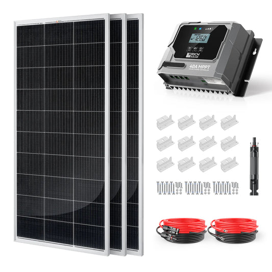 600-Watt Solar Kit – Off-Grid Charging with 40A MPPT Controller