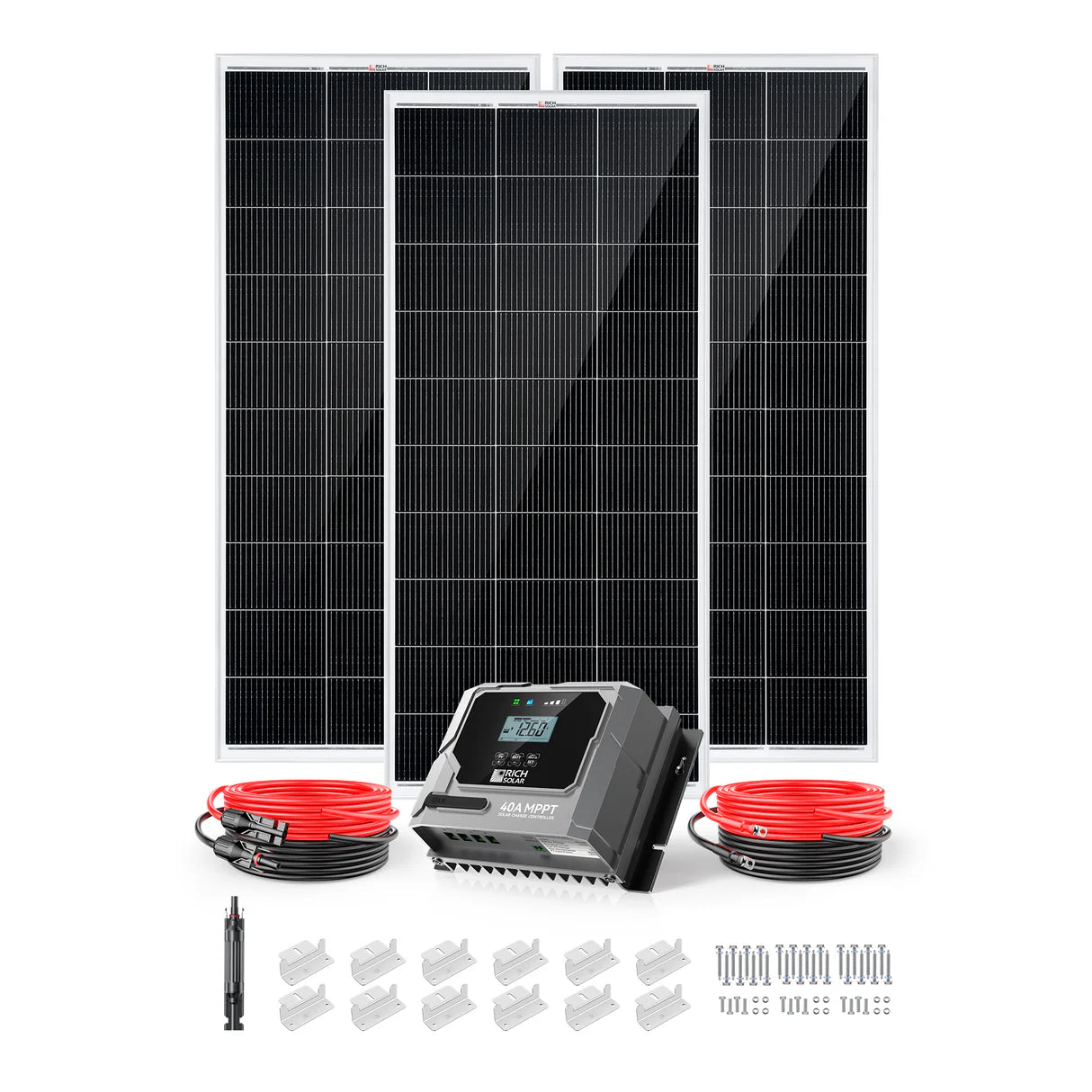 600-Watt Solar Kit – Off-Grid Charging with 40A MPPT Controller