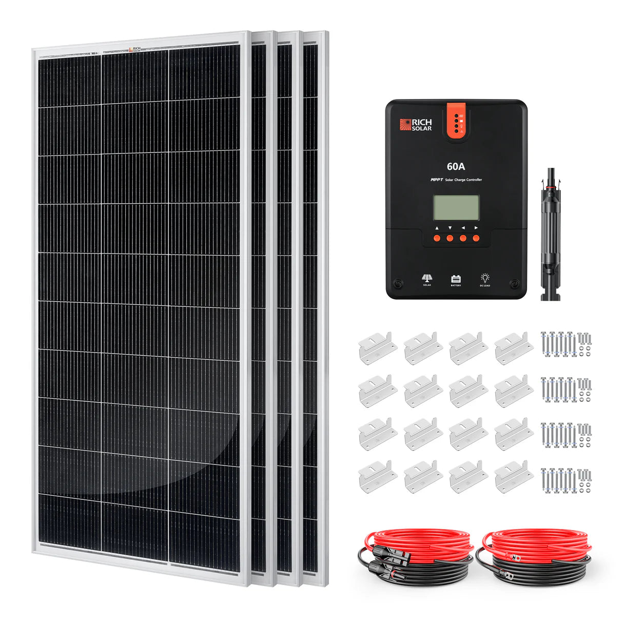 800-Watt Solar Kit – Off-Grid Charging with 60A MPPT Controller