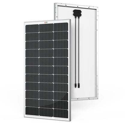 Rich Solar MEGA 100 – 100W 12V Monocrystalline Solar Panel (Silver & Onyx)