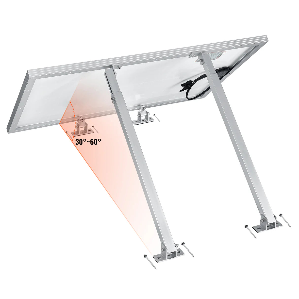 Adjustable Tilt Mount – Roof & Flat Surface Mounting for RICH SOLAR MEGA Series Panels