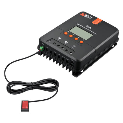 20A MPPT Solar Charge Controller – 12V/24V Battery Compatible