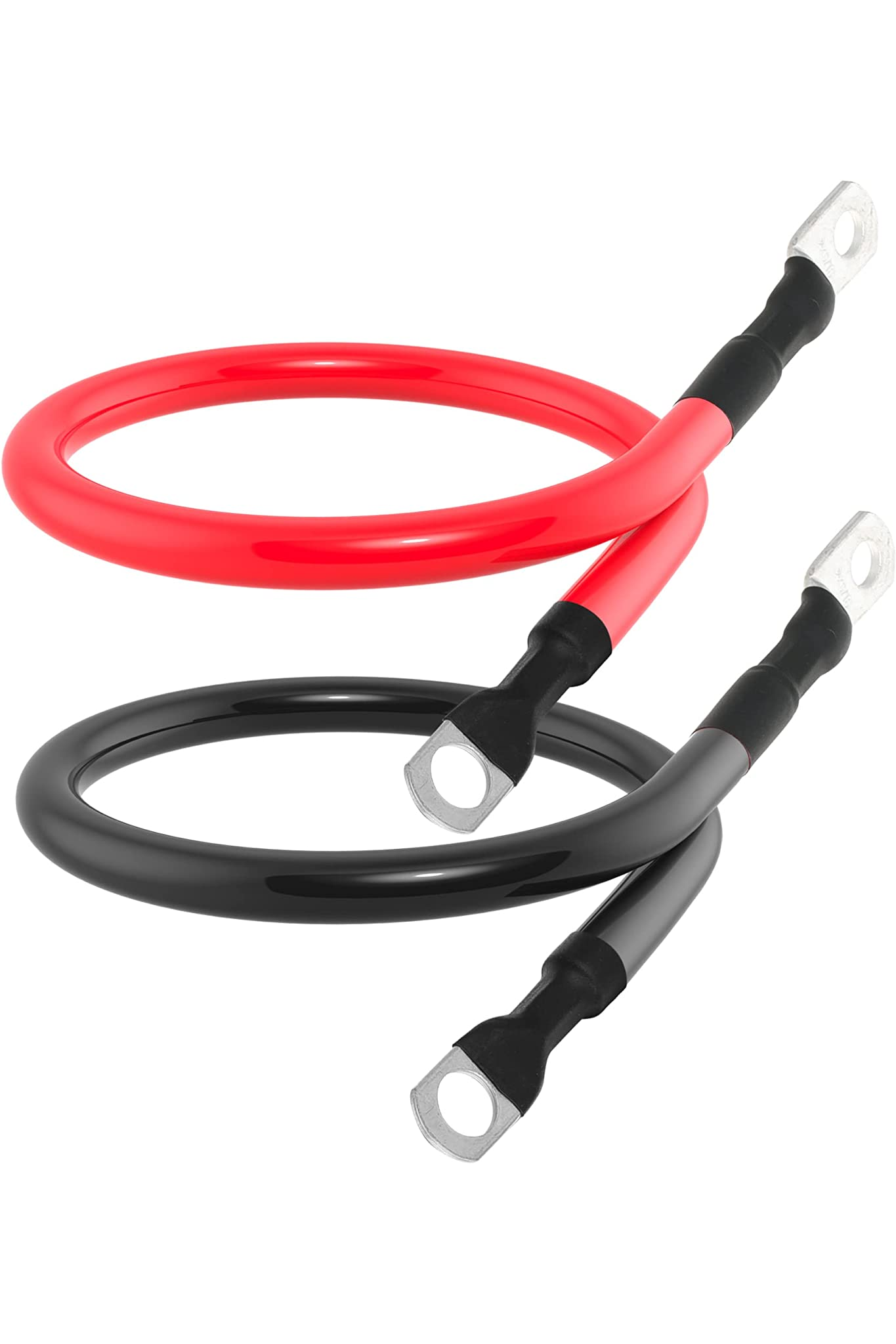 ROCKSOLAR 12-inch 3AWG Battery Interconnect Cable Set – Heavy-Duty Jumper Leads for Off-Grid System