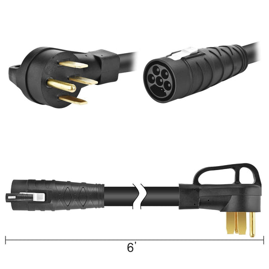 Nature’s Generator Lithium 6ft Super Charging Cable – High-Speed Connector for Powerhouse & Elite
