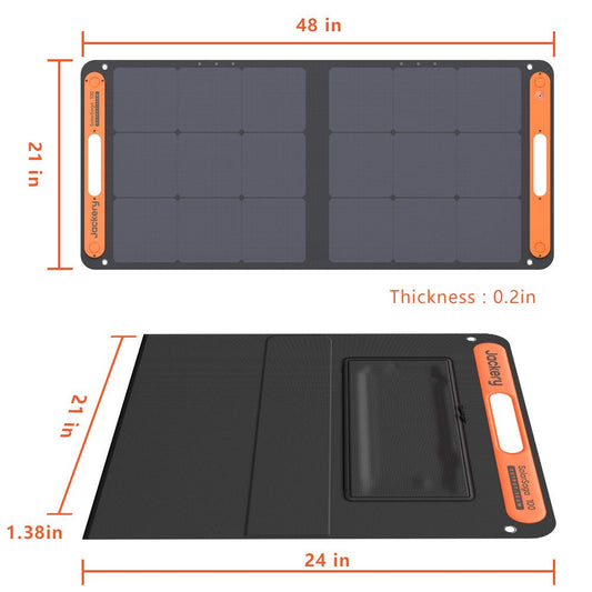 Jackery SolarSaga 100W Add-On Foldable Bifacial Solar Panel
