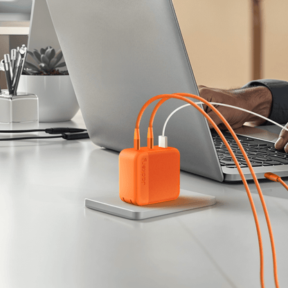 Jackery 102W GaN Fast Charger – 3-Port USB-C/USB-A Wall Adapter
