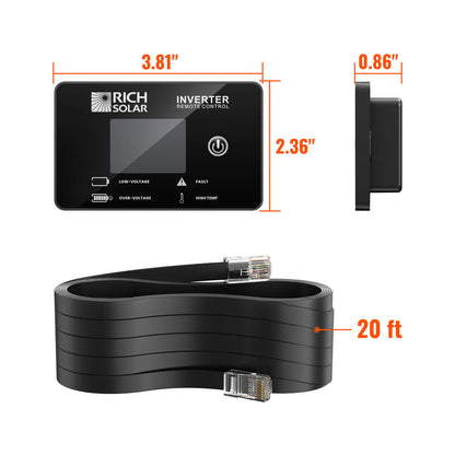 Inverter Remote Control with Smart LCD Display – Exclusive for Nova Pure Series