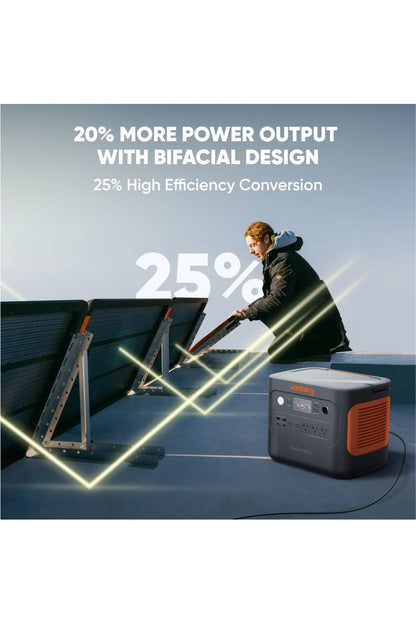 Jackery SolarSaga 100 Prime 100W Bifacial IBC Solar Panel