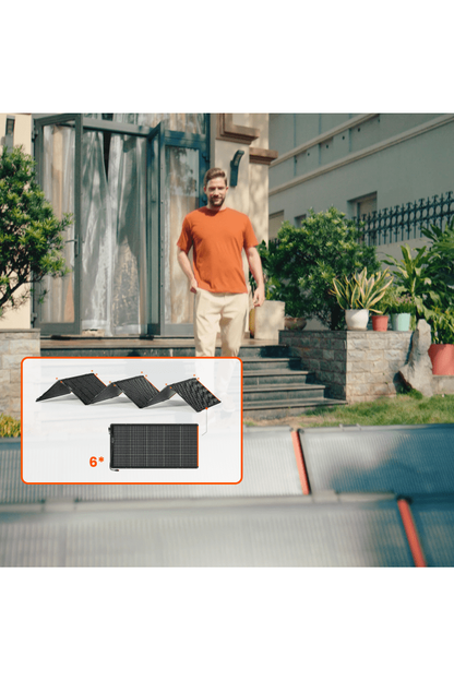 Jackery SolarSaga 500 X – Modular 500W Solar Panel System with Six 85W Panels