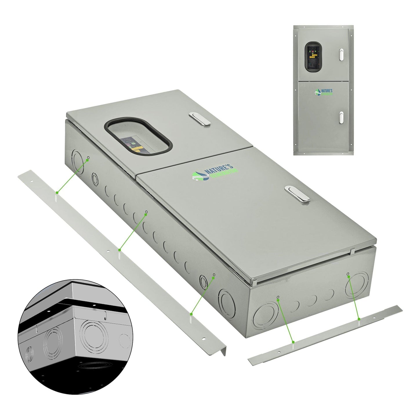 Nature's Generator 125A Automatic Transfer Switch – Flush Mount for Whole Home Backup