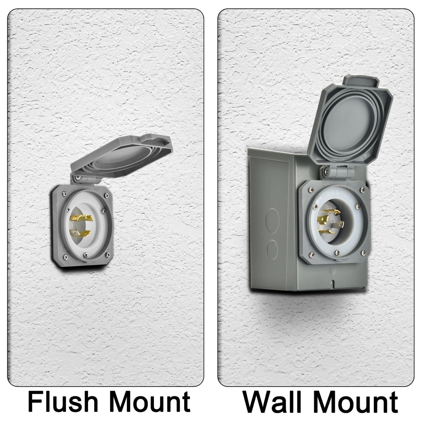 Nature's Generator 30A Power Inlet Box – Outdoor Generator Connection for Transfer Switches