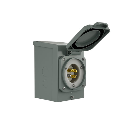 Nature's Generator 30A Power Inlet Box – Outdoor Generator Connection for Transfer Switches